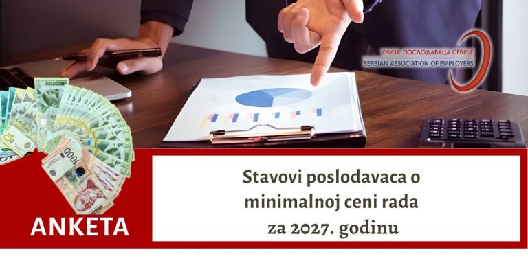 Anketa: Minimalna cena rada 2027